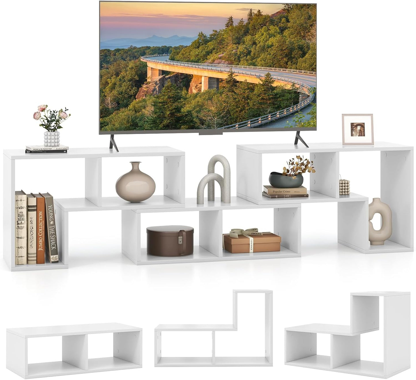 Giantex Free-Combination TV Stand for 50 55 60 65 Inch TVs