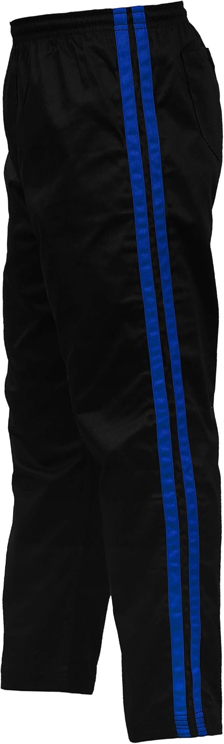 Striped Martial Arts Karate Pants - Lightweight & Durable!