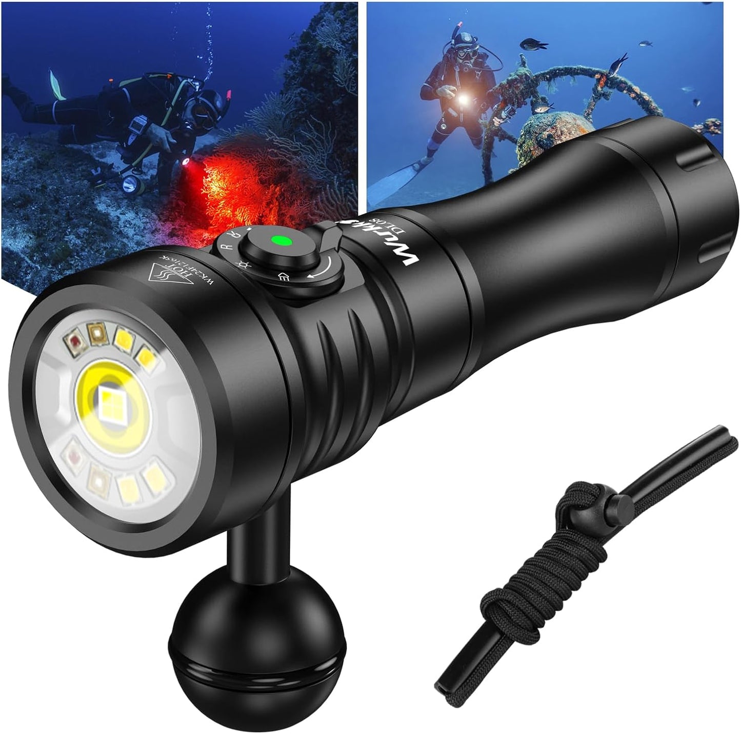 Wurkkos DL08 Dive Light: 3600 Lumens for Night Diving Needs