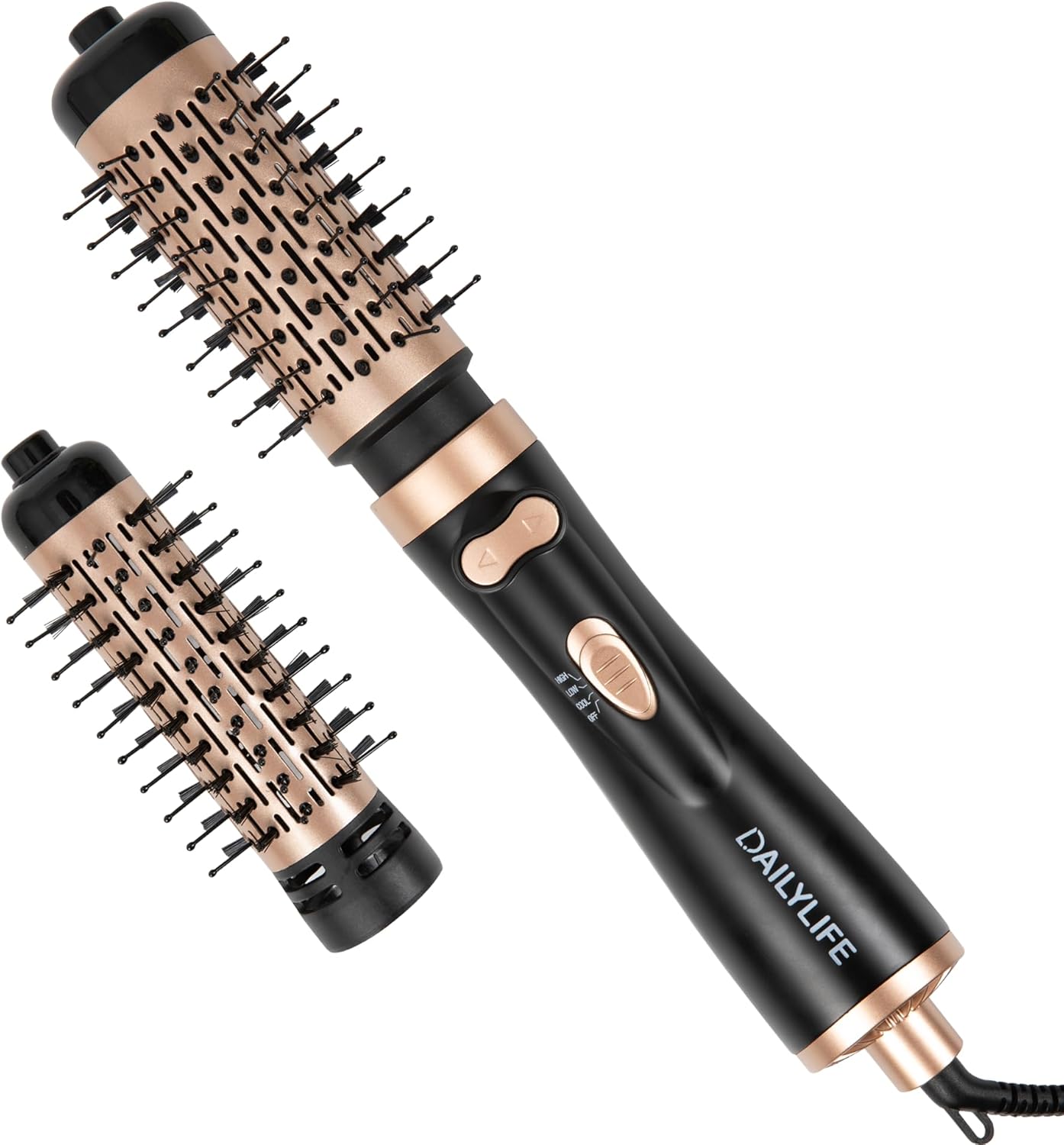 DAILYLIFE Rotating Hair Dryer Brush: Fast Styling and Safety