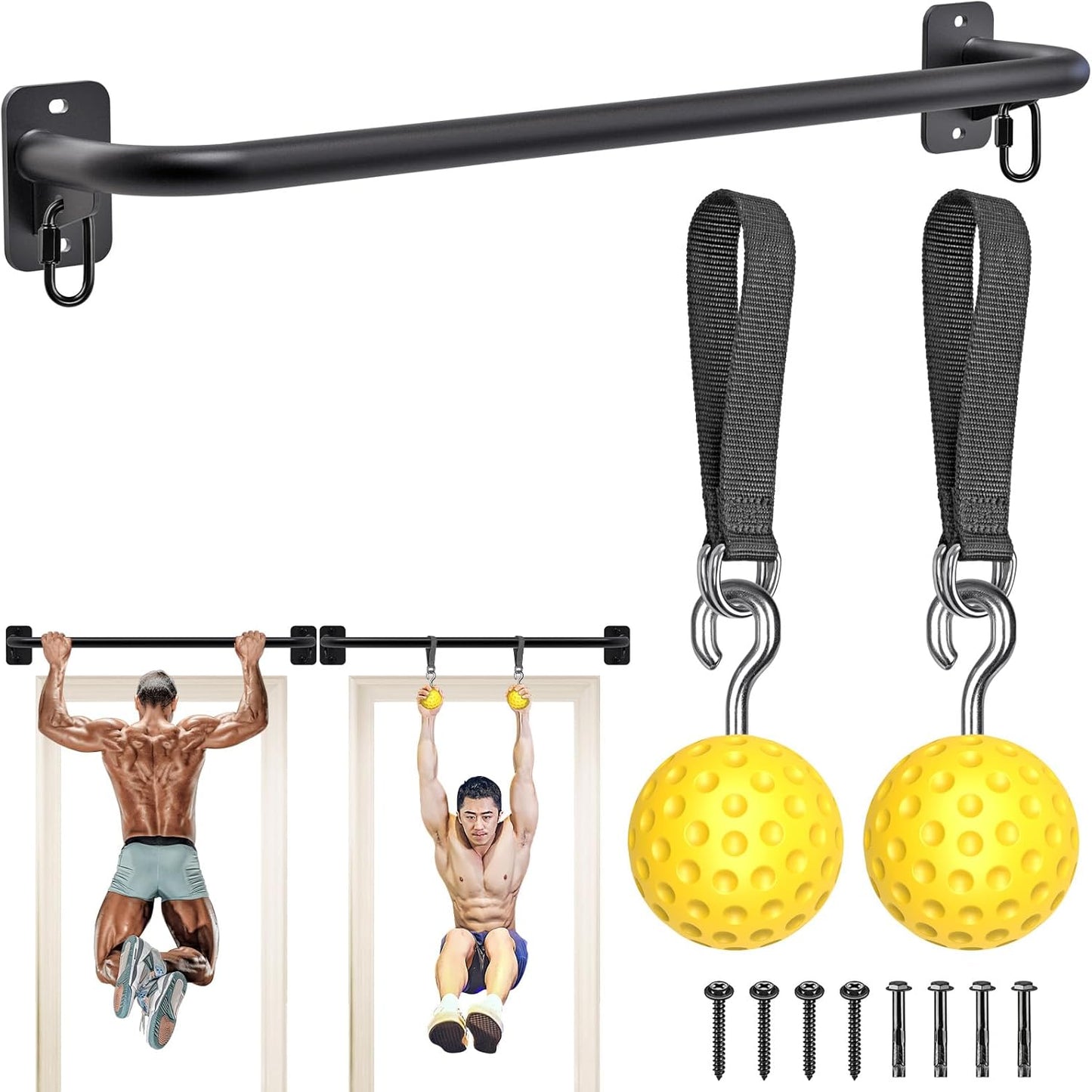 Heavy Duty Welded Pull Up Bar for Versatile Home Workouts