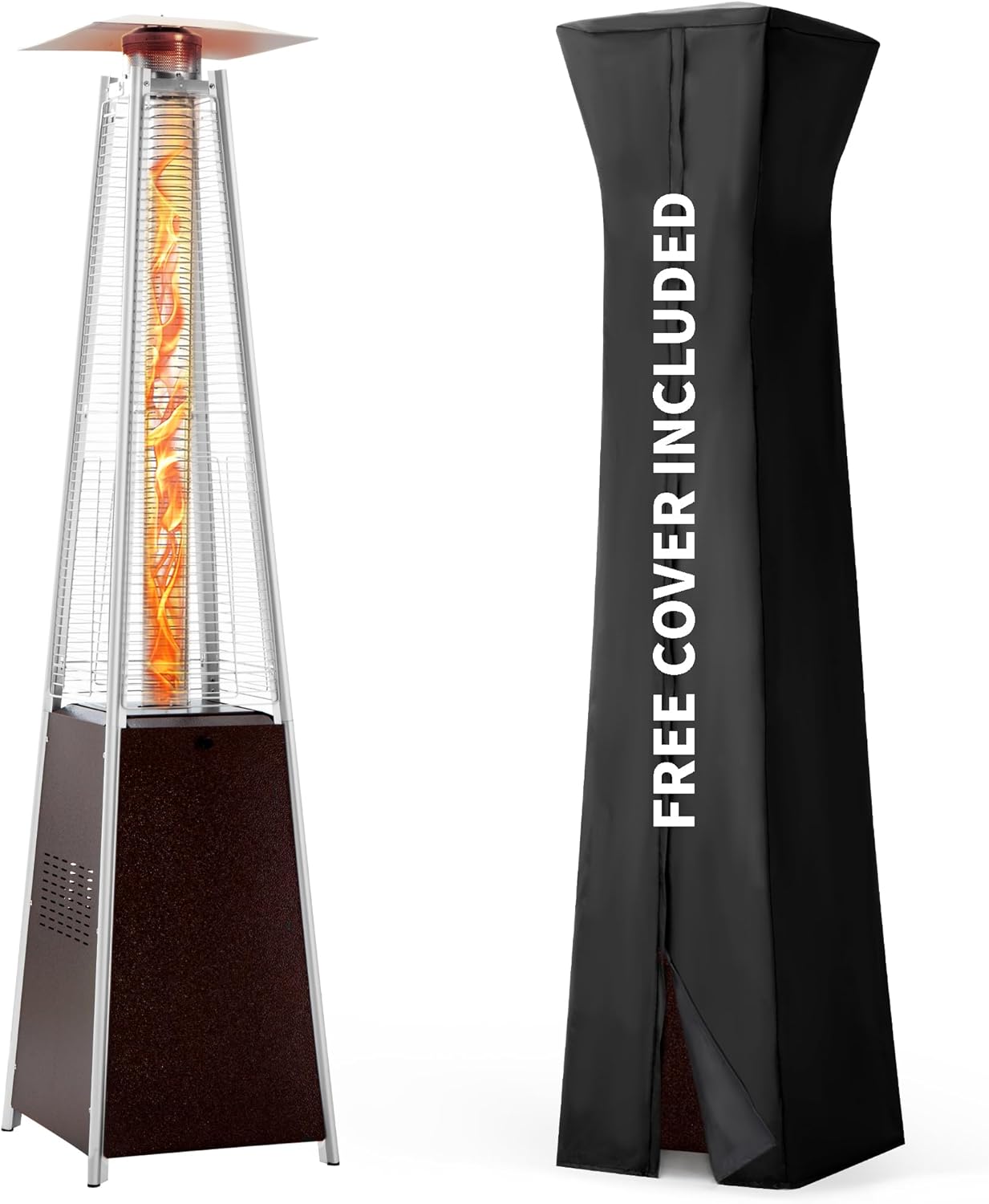 48,000 BTU Pyramid Flame Patio Heater