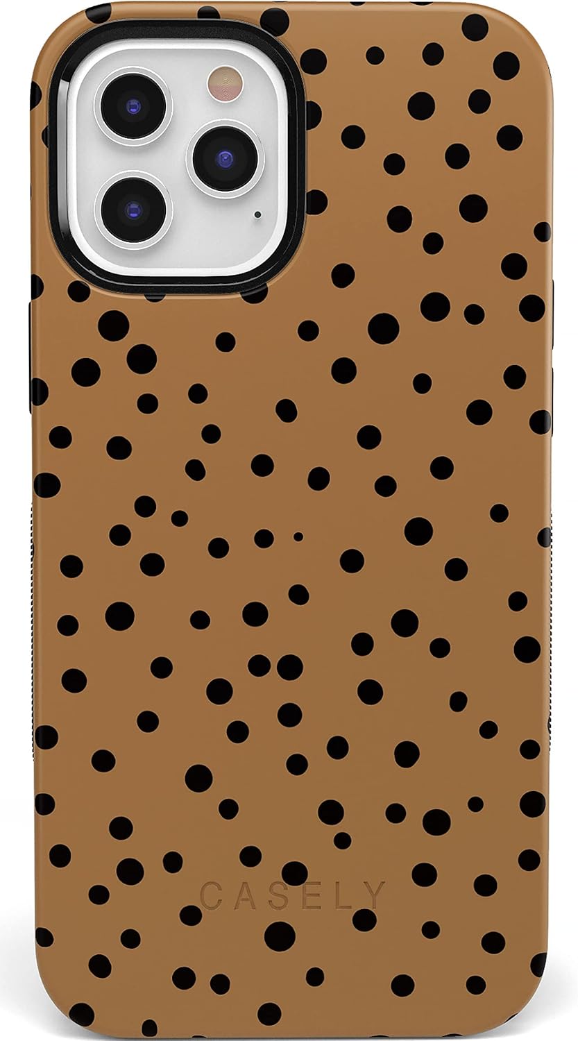 Casely iPhone 12 Pro Max Case with Dotted Animal Print Design