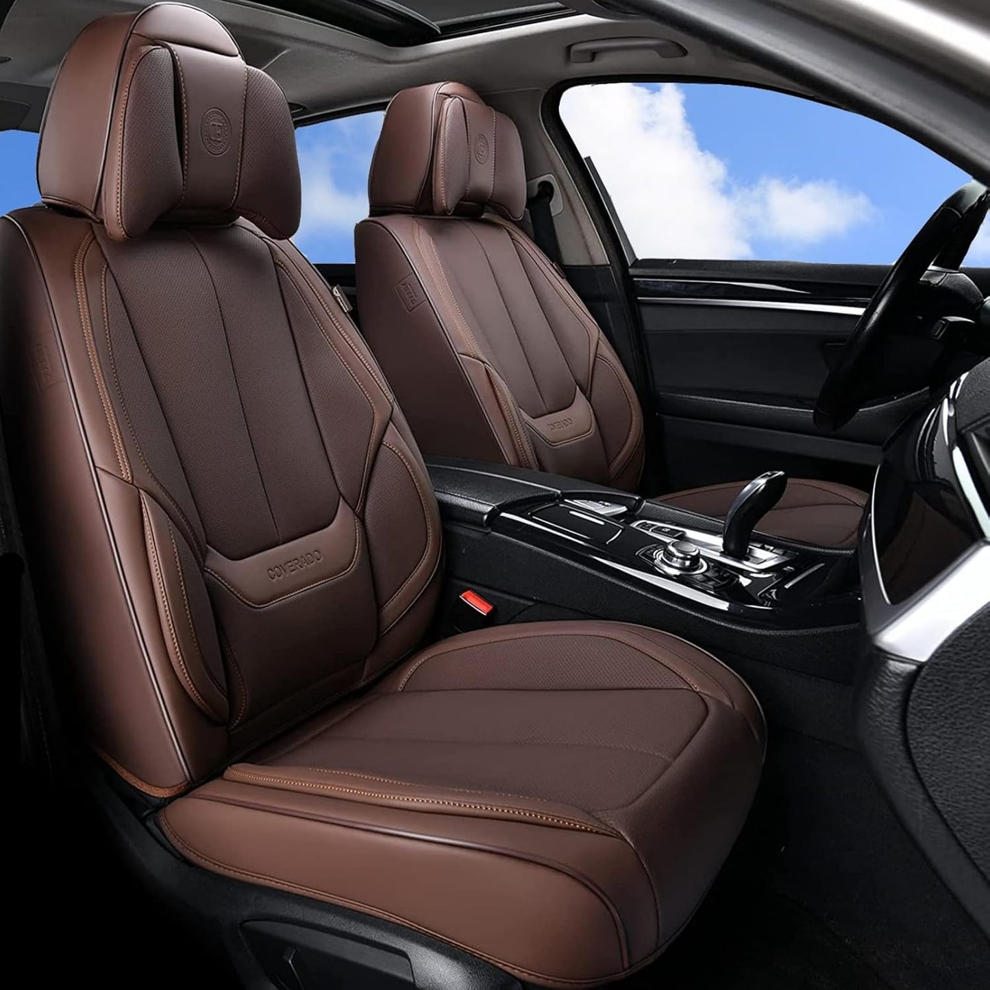 Coverado Waterproof Nappa Leather Seat Covers for Cars and SUVs