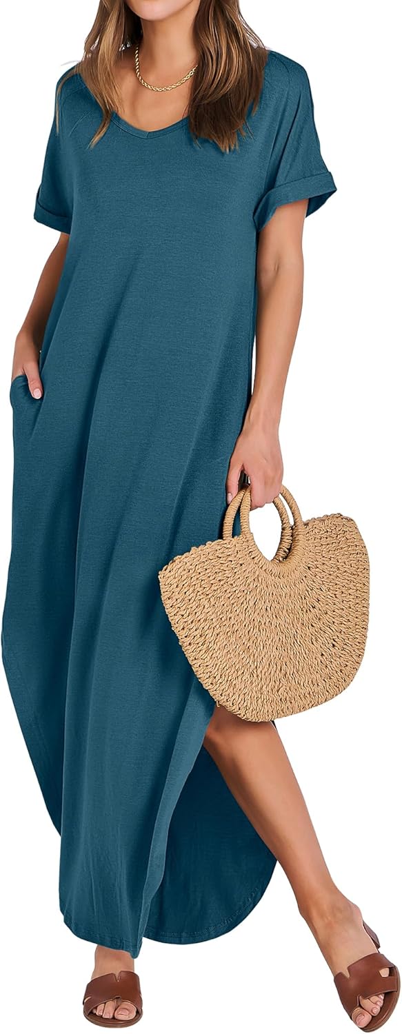Oversized Casual Loose Summer Maxi Dress for Women