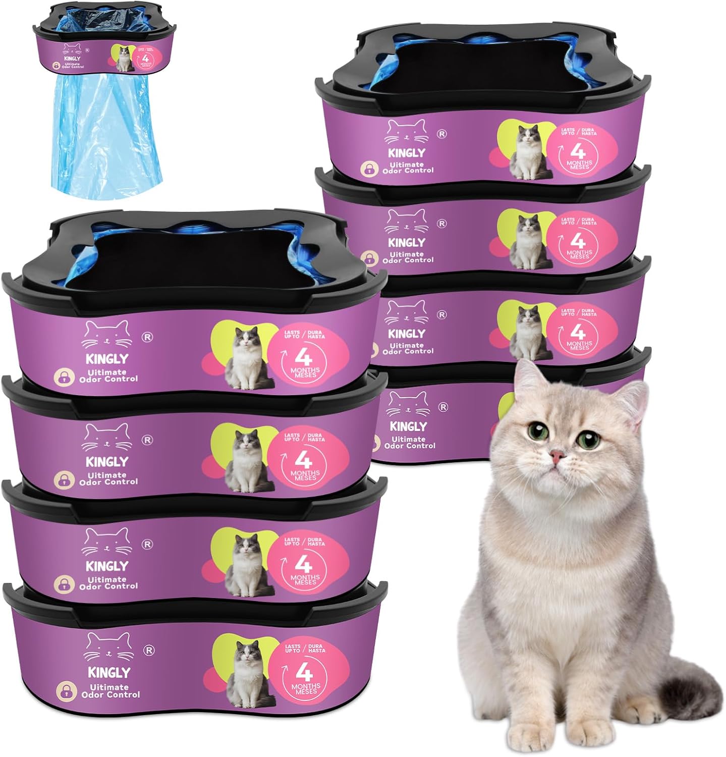 Premium Cat Litter Refill Bags for Superior Odor Control
