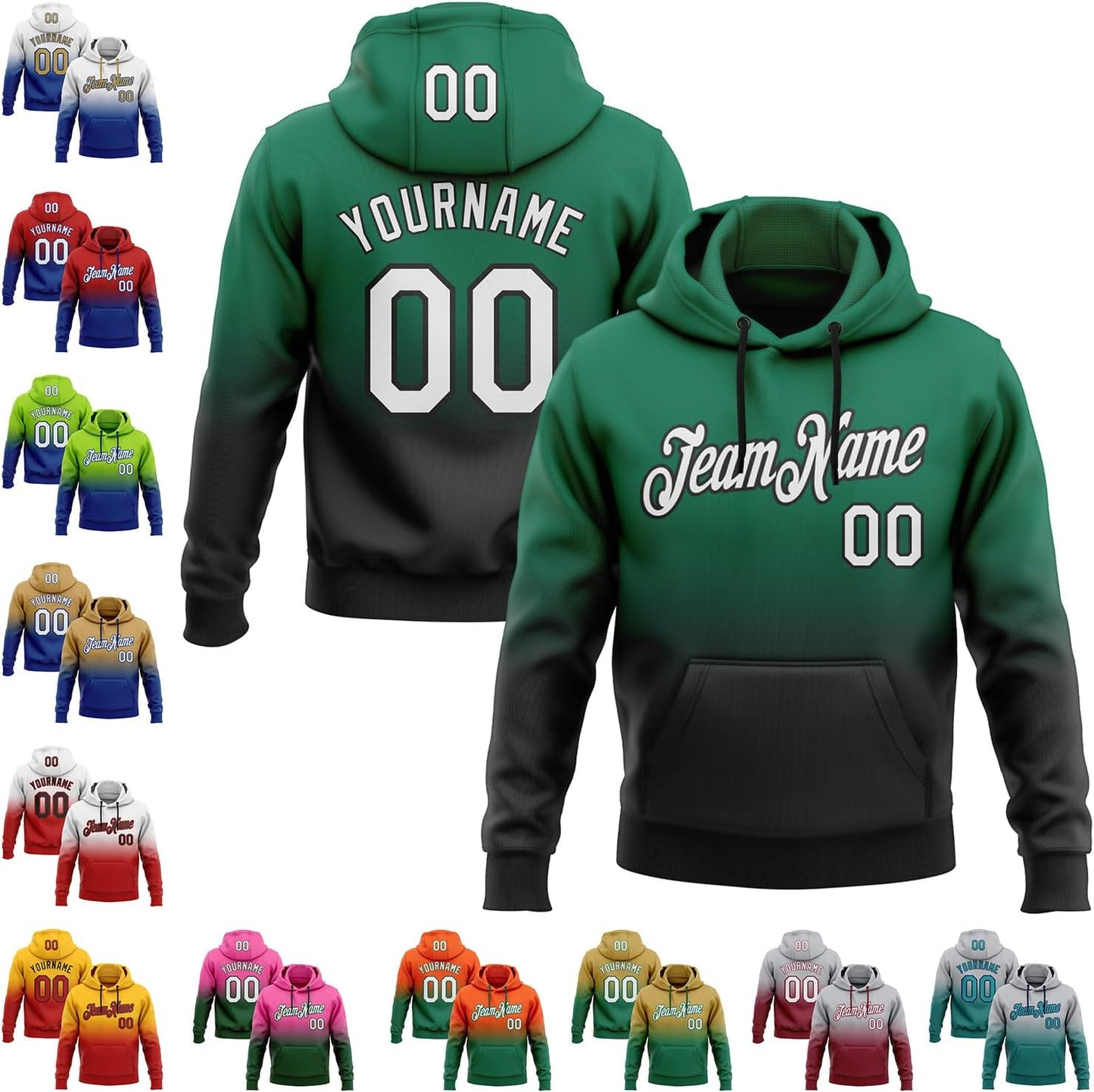 Customize Your Style with Personalized Gradient Hoodie
