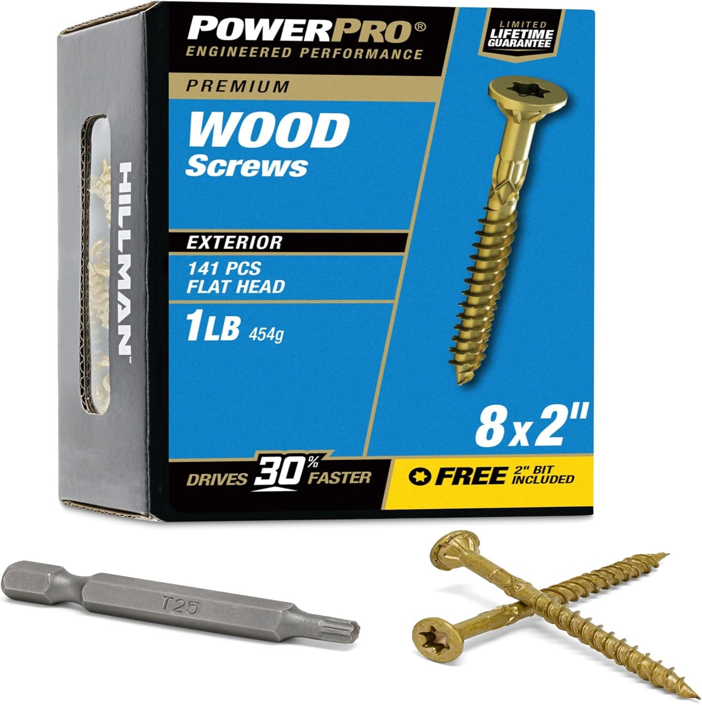 Power Pro Premium Exterior Wood Screws for All Outdoor Projects