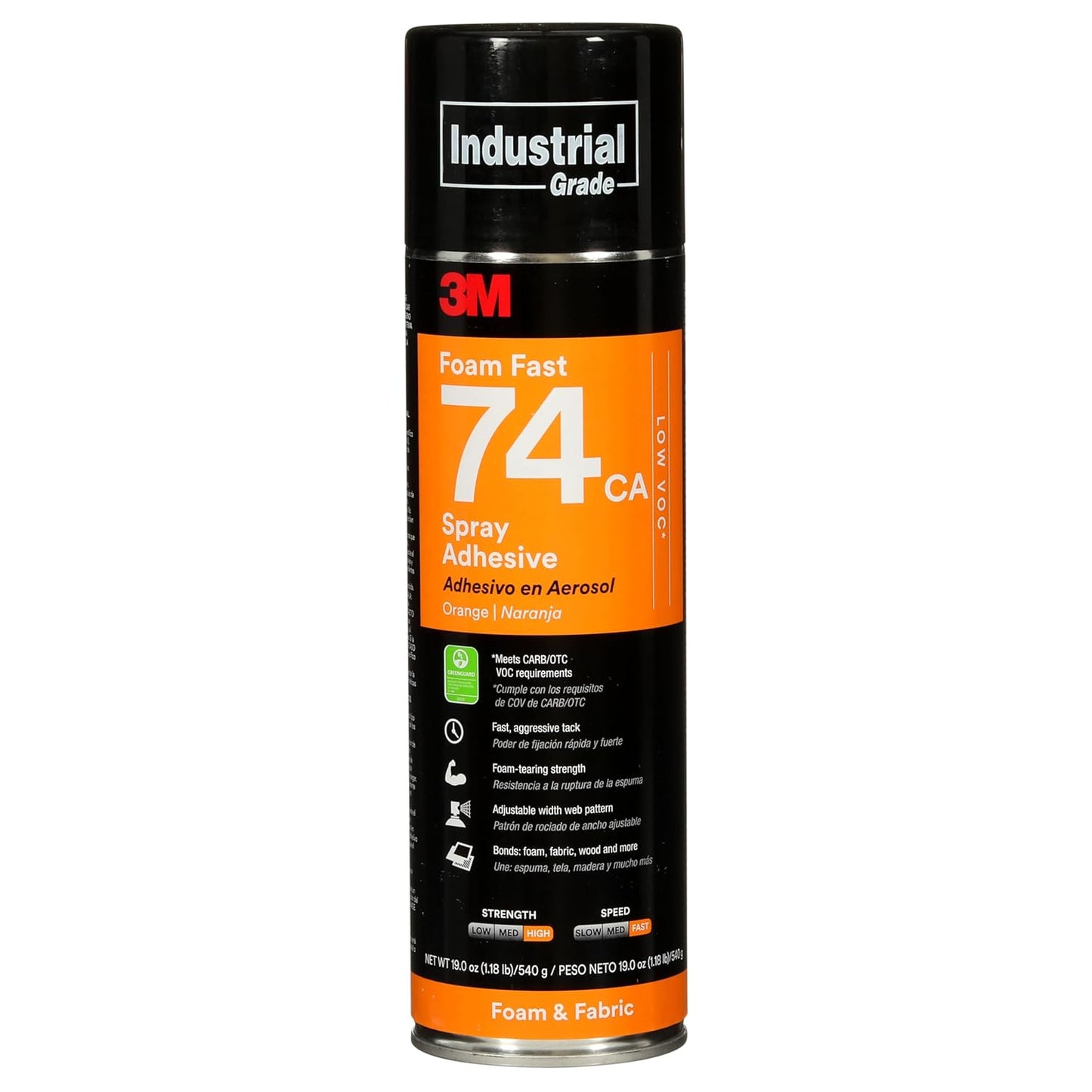 3M Foam Fast 74 CA Spray Adhesive for Foams and Fabrics