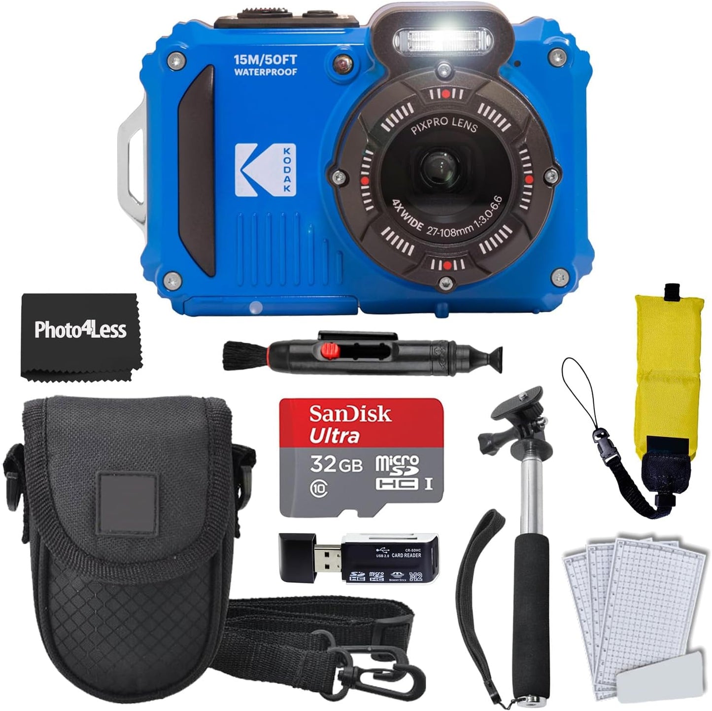 Kodak PIXPRO WPZ2 Rugged Waterproof Digital Camera Bundle Review