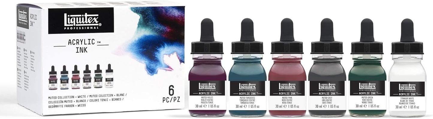 Liquitex Professional Acrylic Ink Set of 6 for Artists