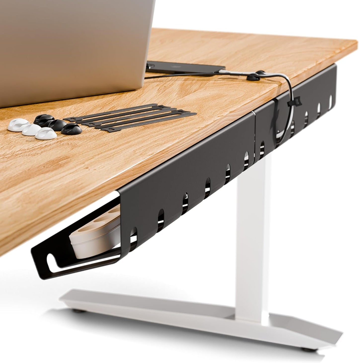 PAMO Cable Management Under Desk Organizer for Home Office