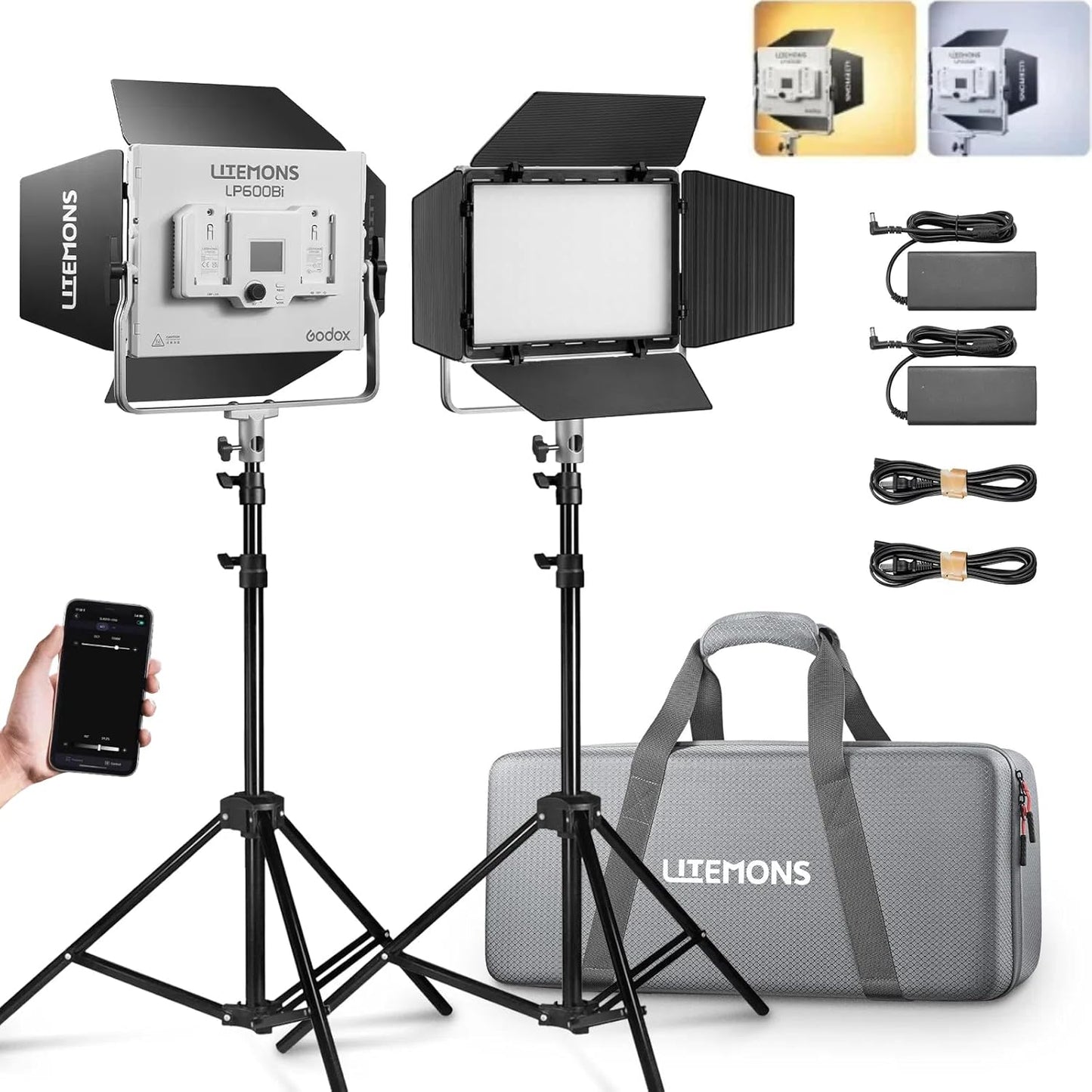 Godox LP600Bi LED Video Light Panel for Professional Lighting