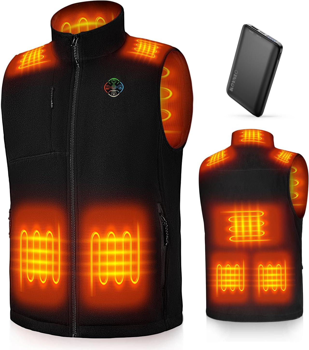 KOVNLO Heated Vest for Men with Battery Pack - Instant Warmth