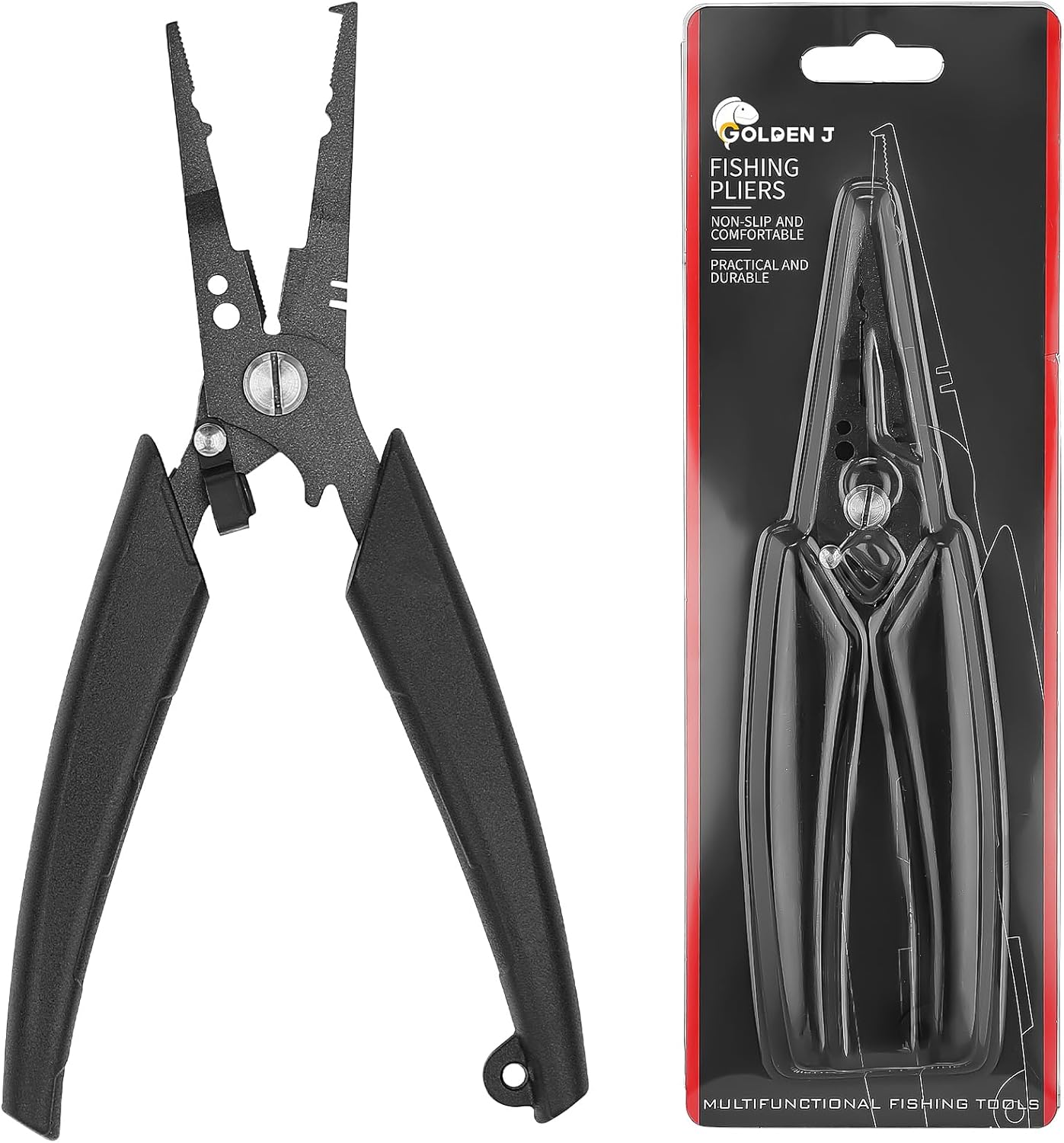Golden J Teflon Fishing Pliers: Saltwater Resistant