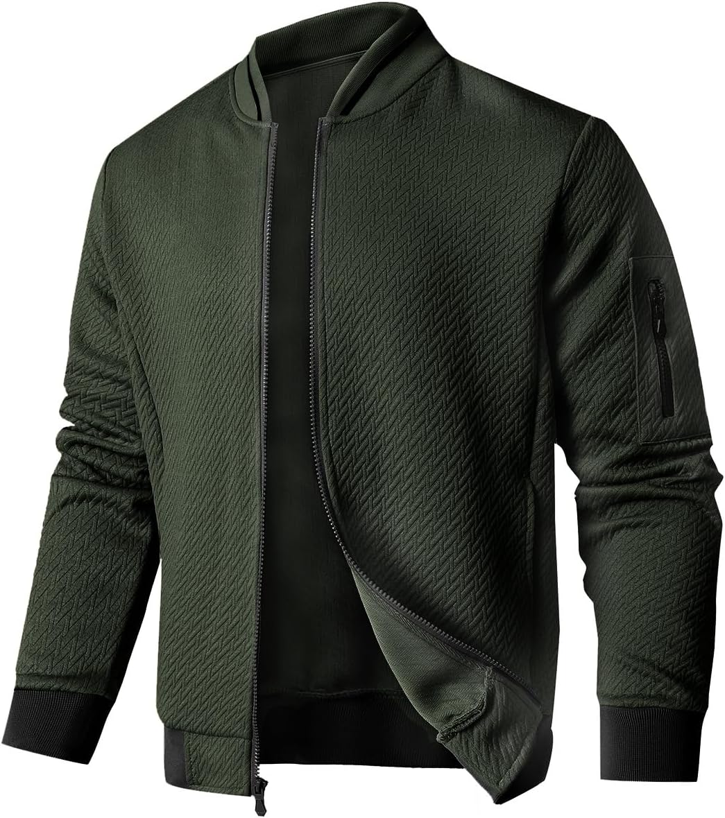 Mens Loose Fit Lightweight Jacket for Casual Stylish Look