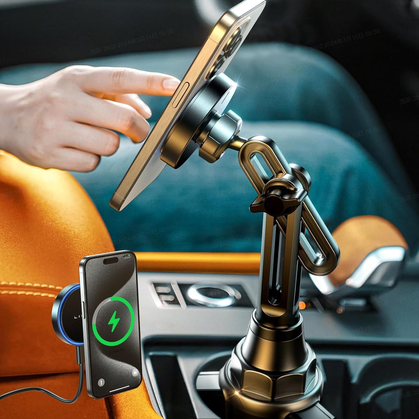 Fast Charge Car Cup Mount for iPhone