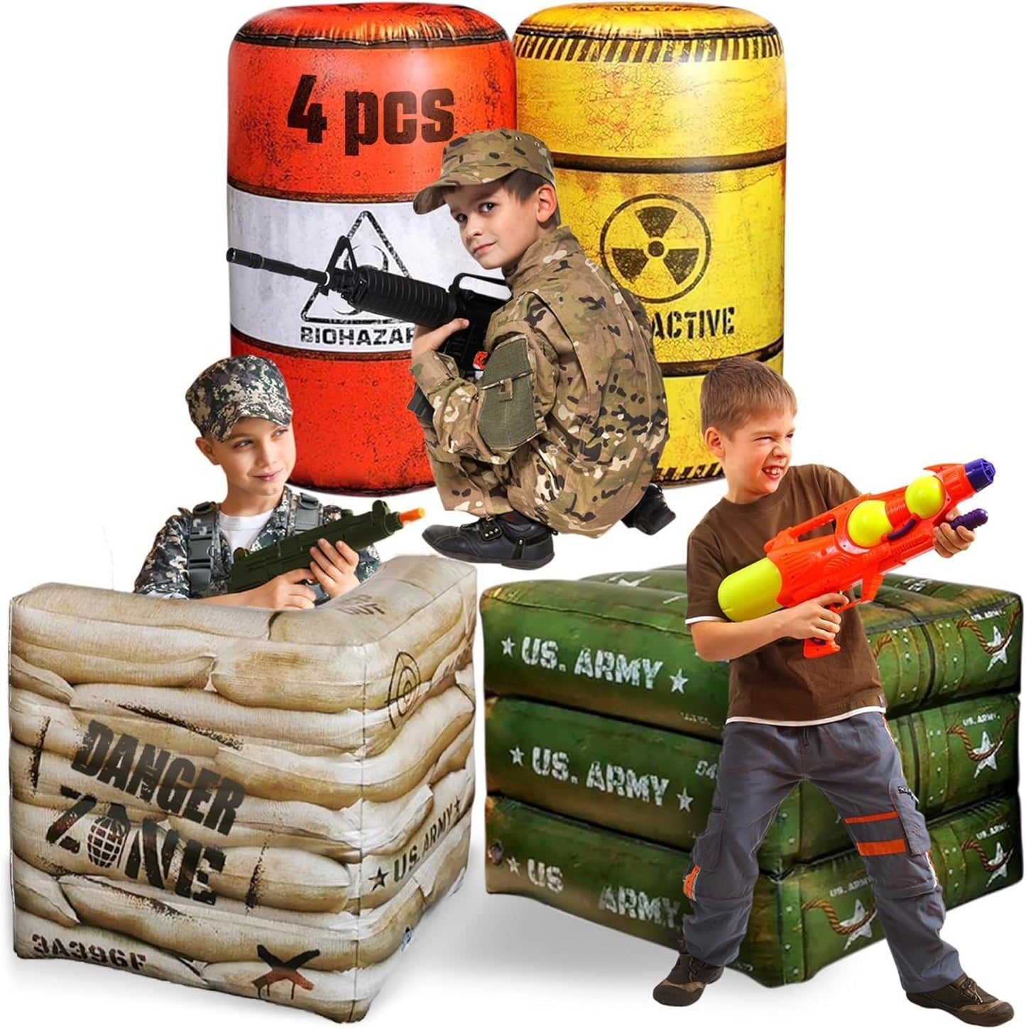 Combat Battlefield Inflatables for Epic Nerf and Laser Tag Fun