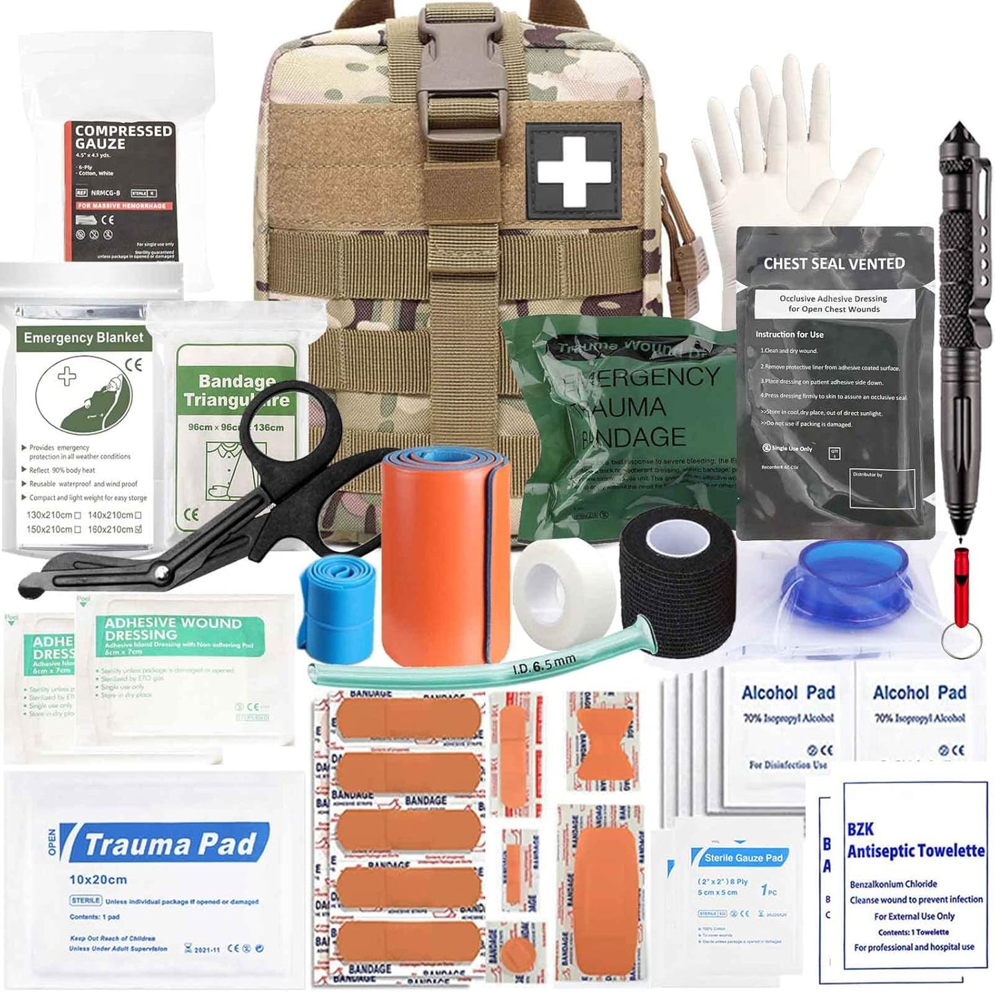 VIIDOO 74-Piece Tactical Trauma Kit - Ultimate Survival Upgrade