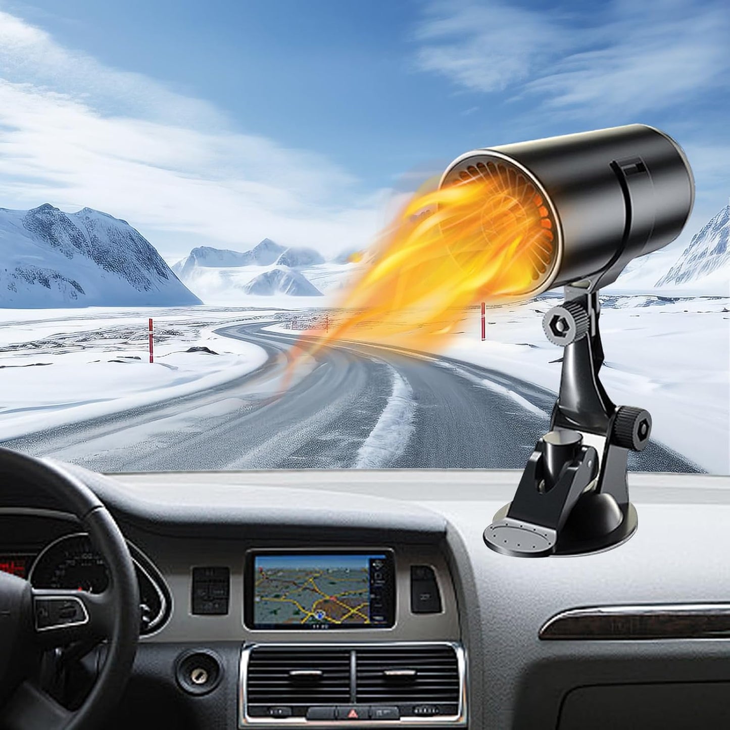 Fast Defrost & Cool: 2-in-1 Car Heater/Fan