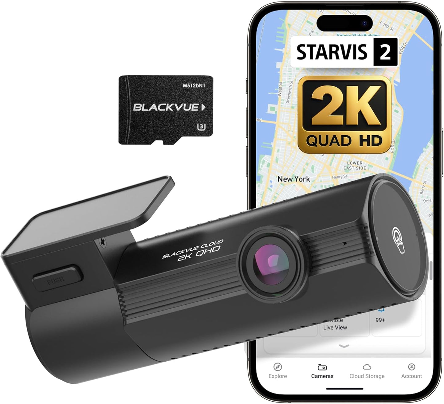 BlackVue Elite 8-1CH Dash Cam with 2K QHD and Smart Features