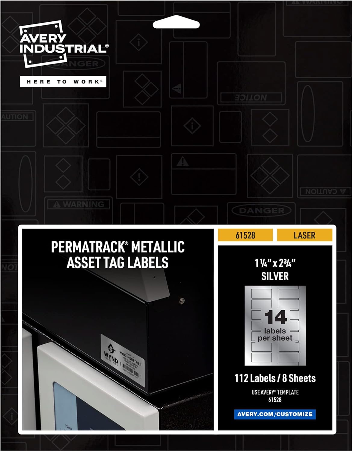 Avery Metallic Asset Tag Labels for Durable and Customizable Use
