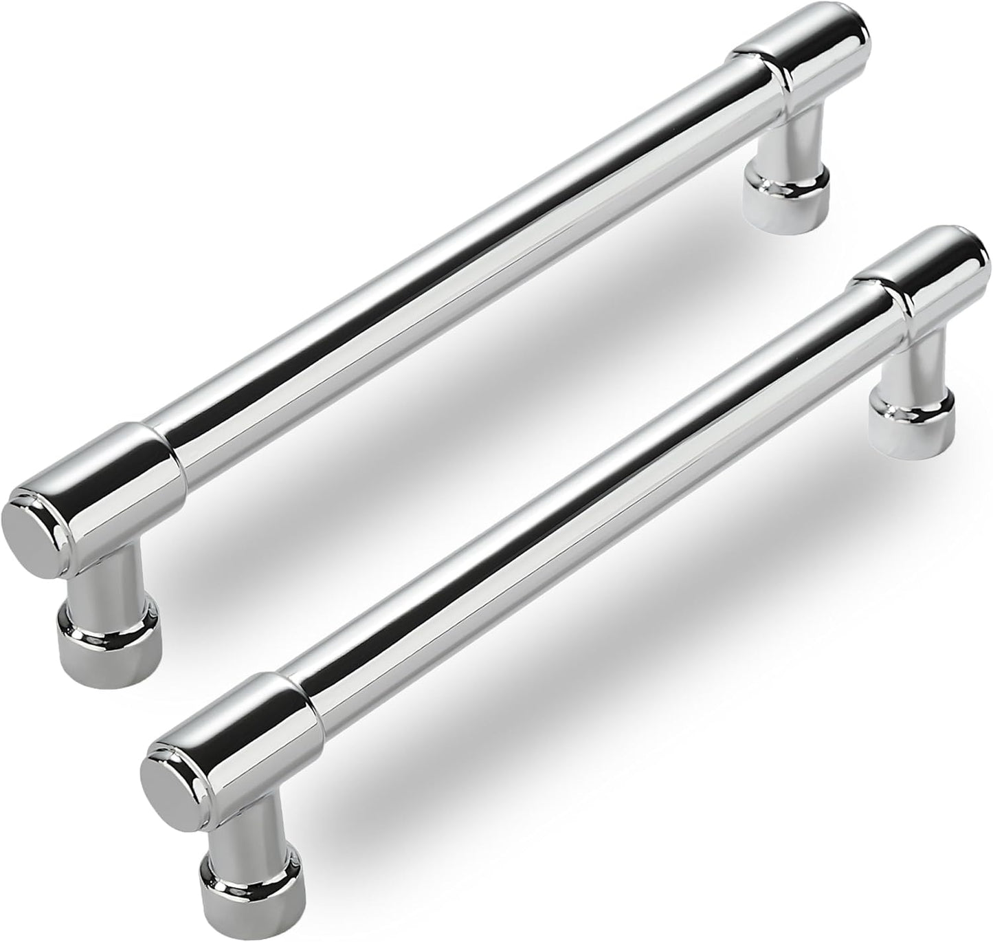 10 Pack Polished Chrome Cabinet Pulls for Kitchen Hardware