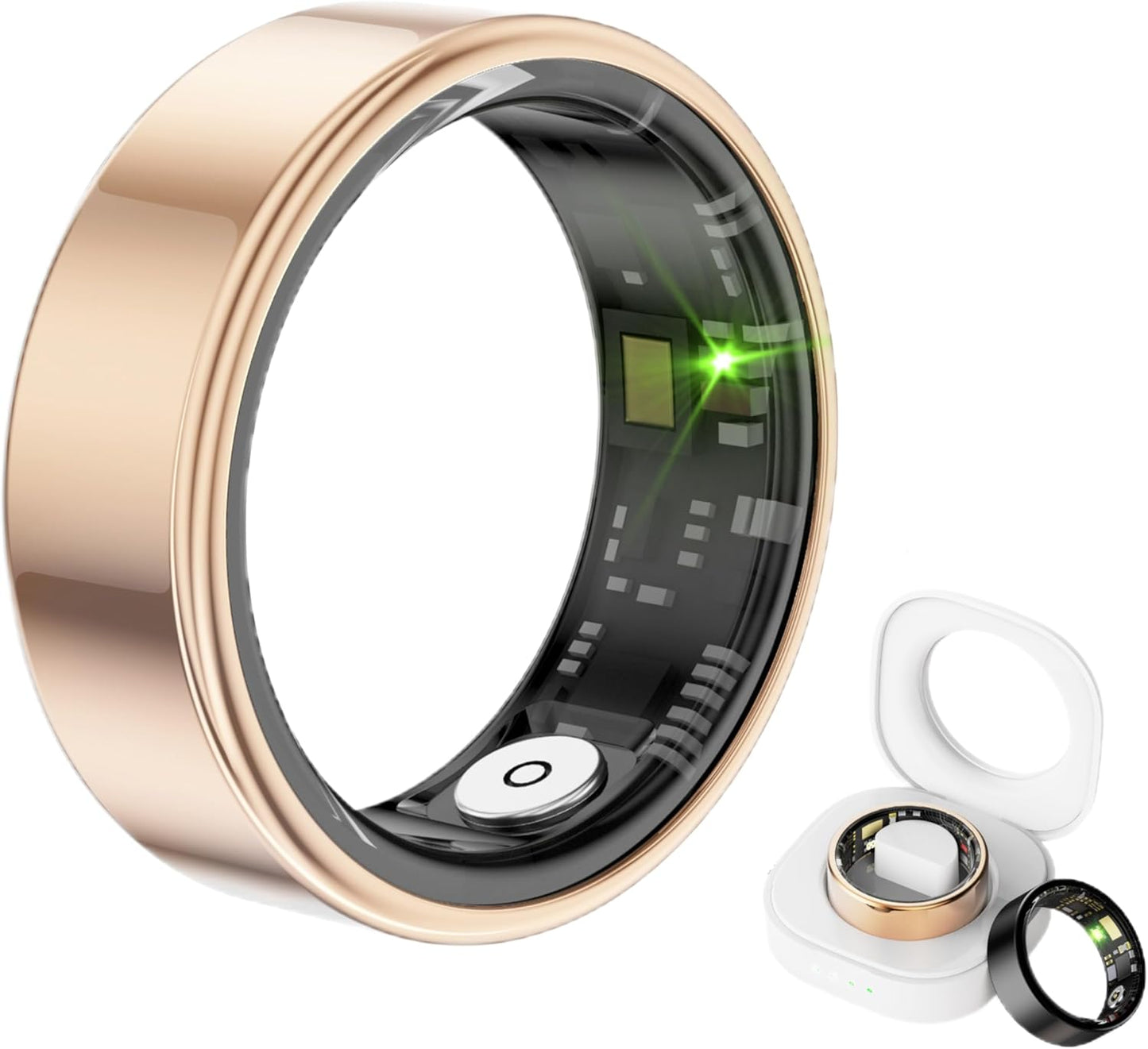 Waterproof Gold Health Ring | Walpck Fitness Tracker