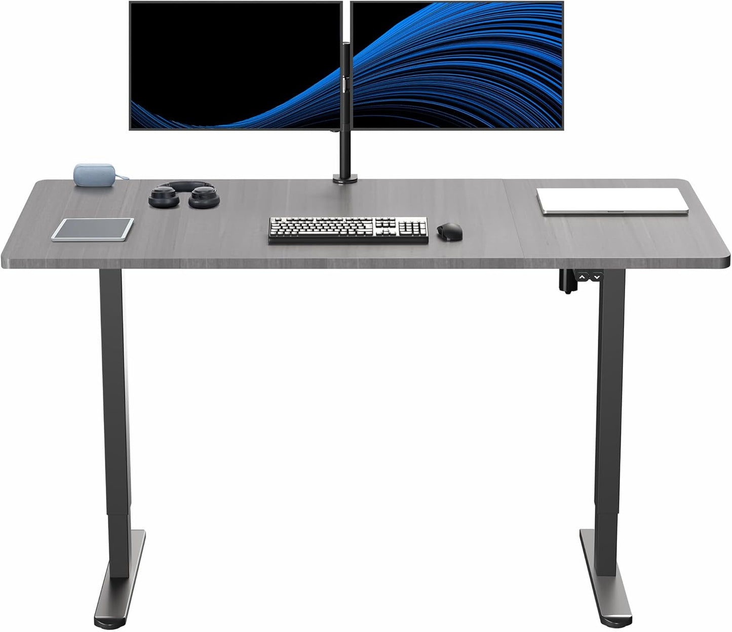 VIVO Electric Stand Up Desk 60 x 30 inch Height Adjustable Workstation