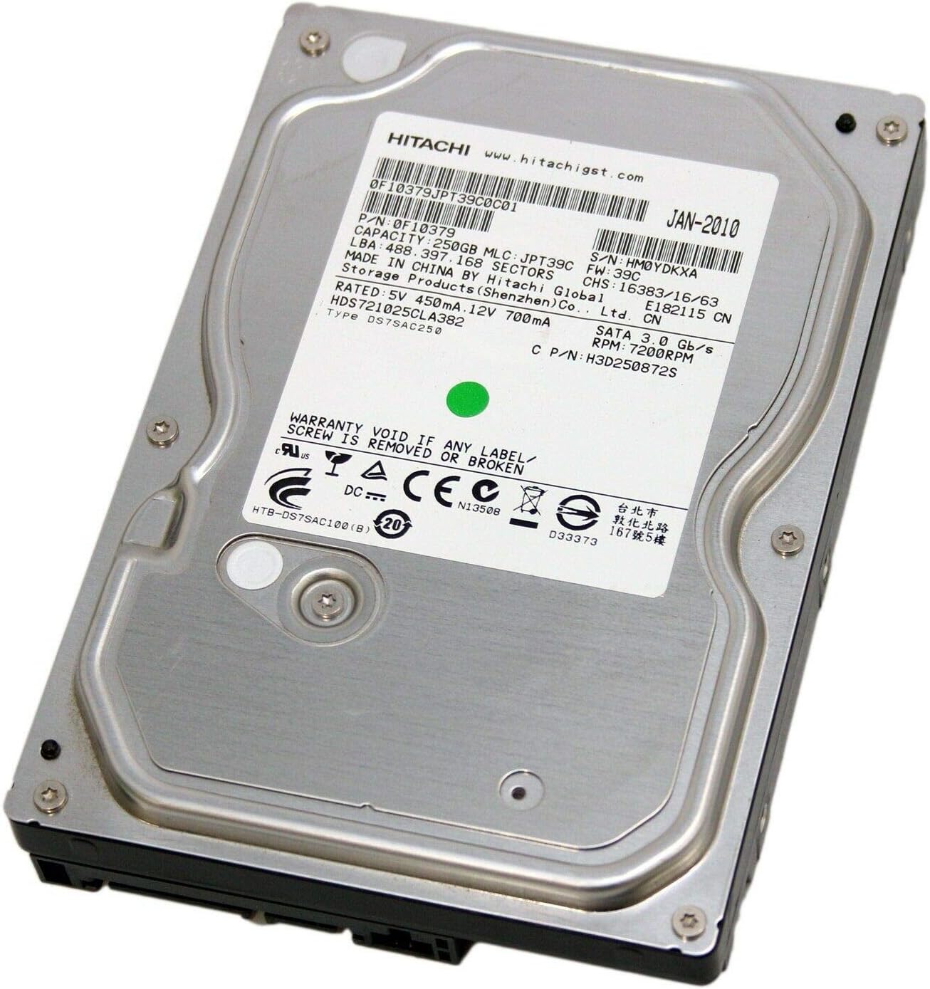 MFTDX Dell Hitachi Deskstar 7K1000.C 250GB SATA Hard Drive Review
