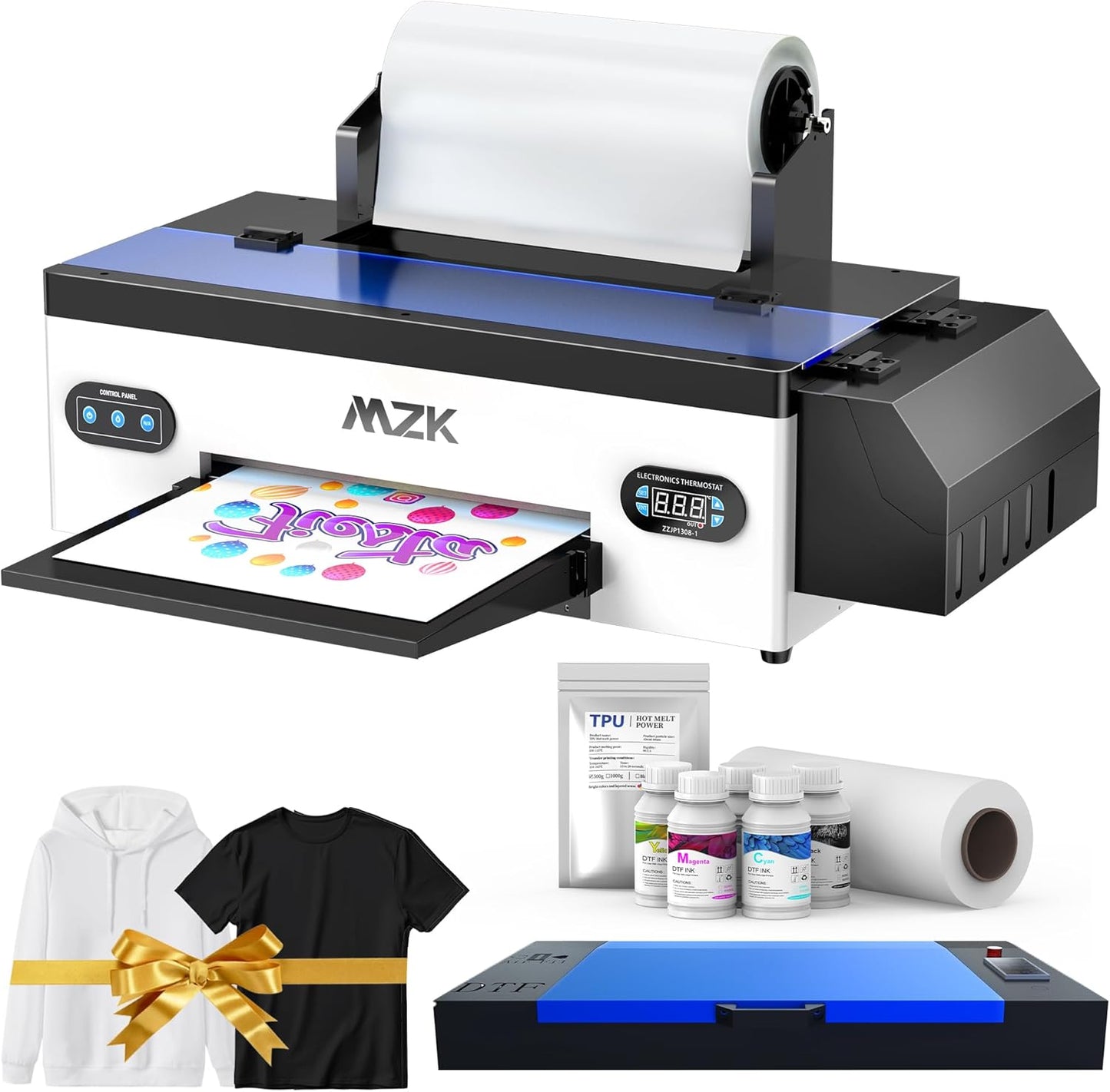 High-Speed DTF Printer for Fabrics | 13 Width | White Circulation & Cleaning