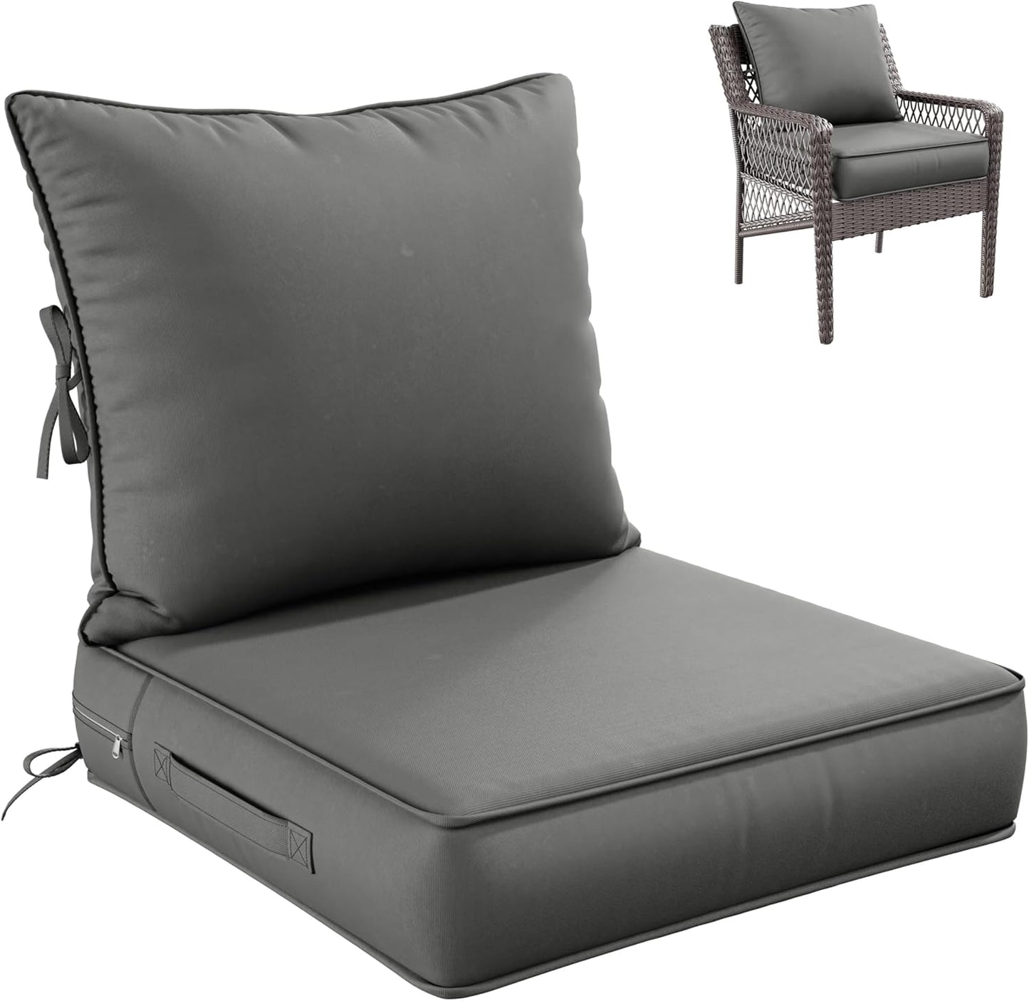 Premium Outdoor Seat Cushion Set for Patio Furniture Comfort