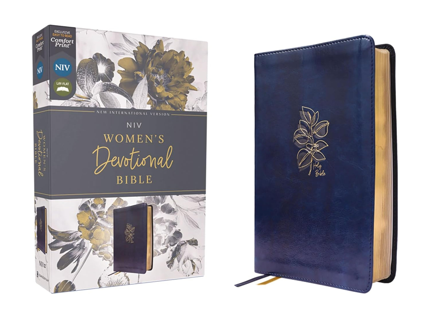 NIV Women's Devotional Bible Leathersoft Navy Comfort Print Review