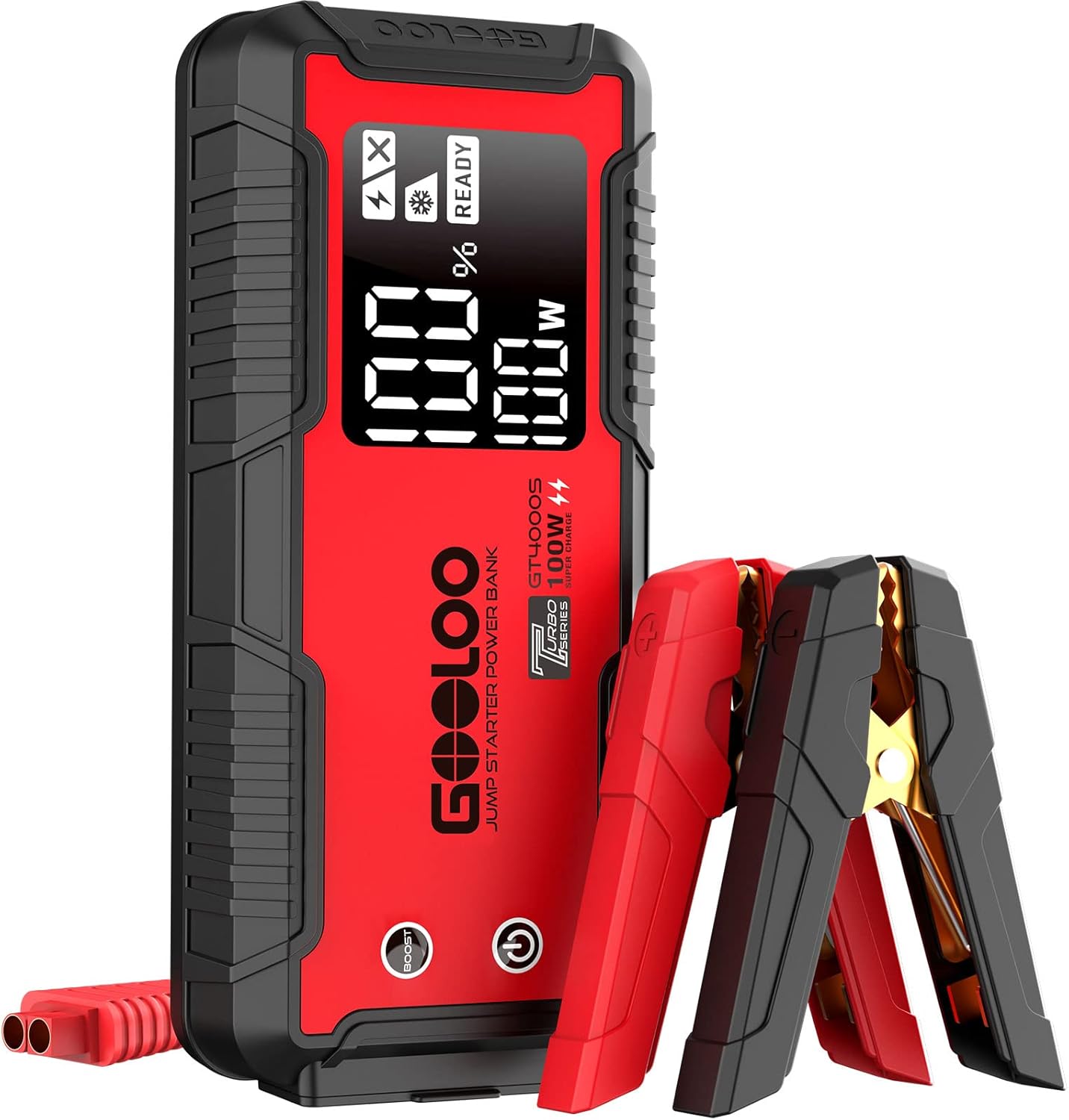 GOOLOO 4000A Jump Starter: Fast-Charging Power!
