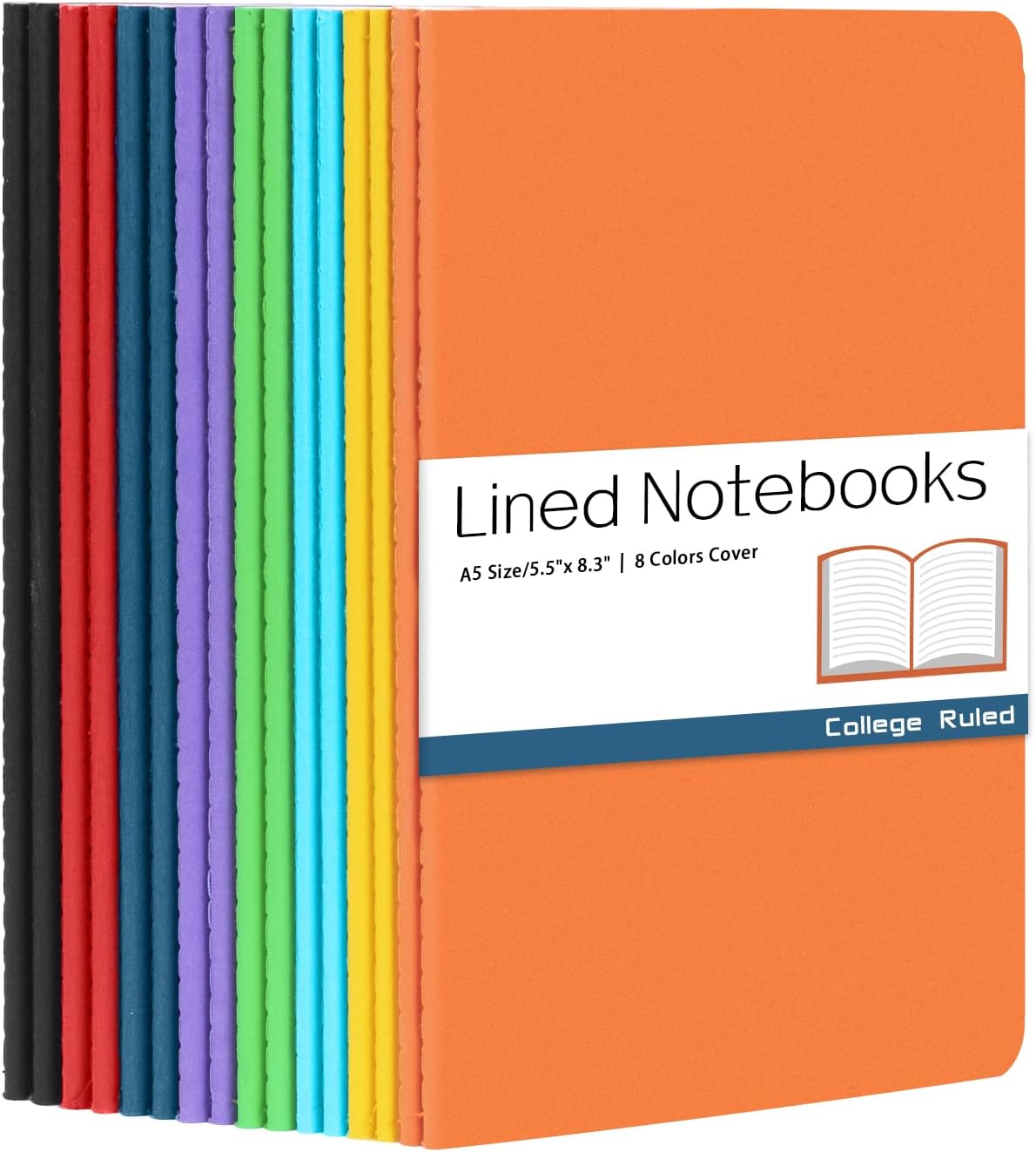 Colorful College Ruled Notebooks Bulk - 16 Pack