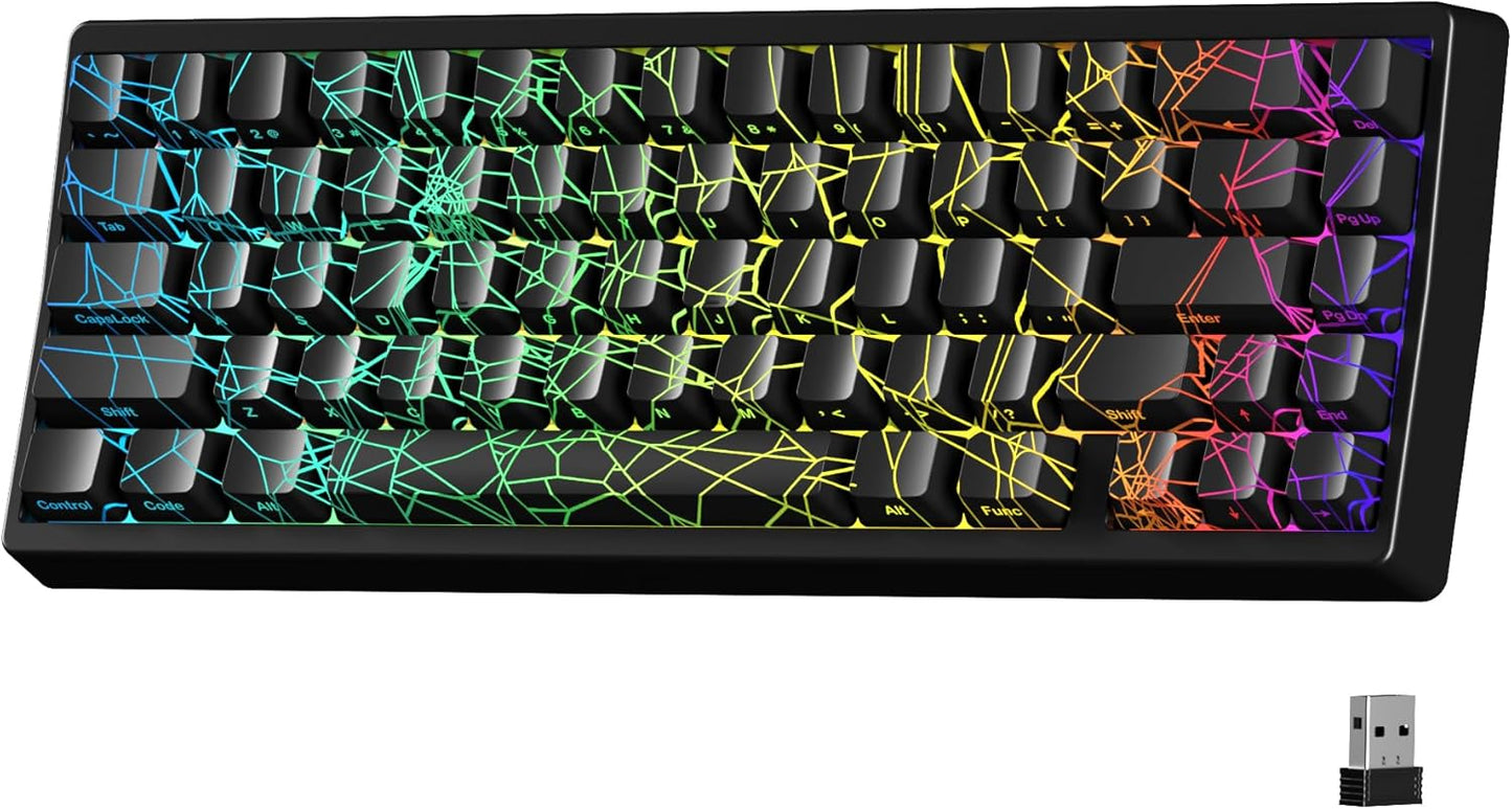 HITIME M67 Wireless 60% Keyboard with RGB and QMK/VIA Support