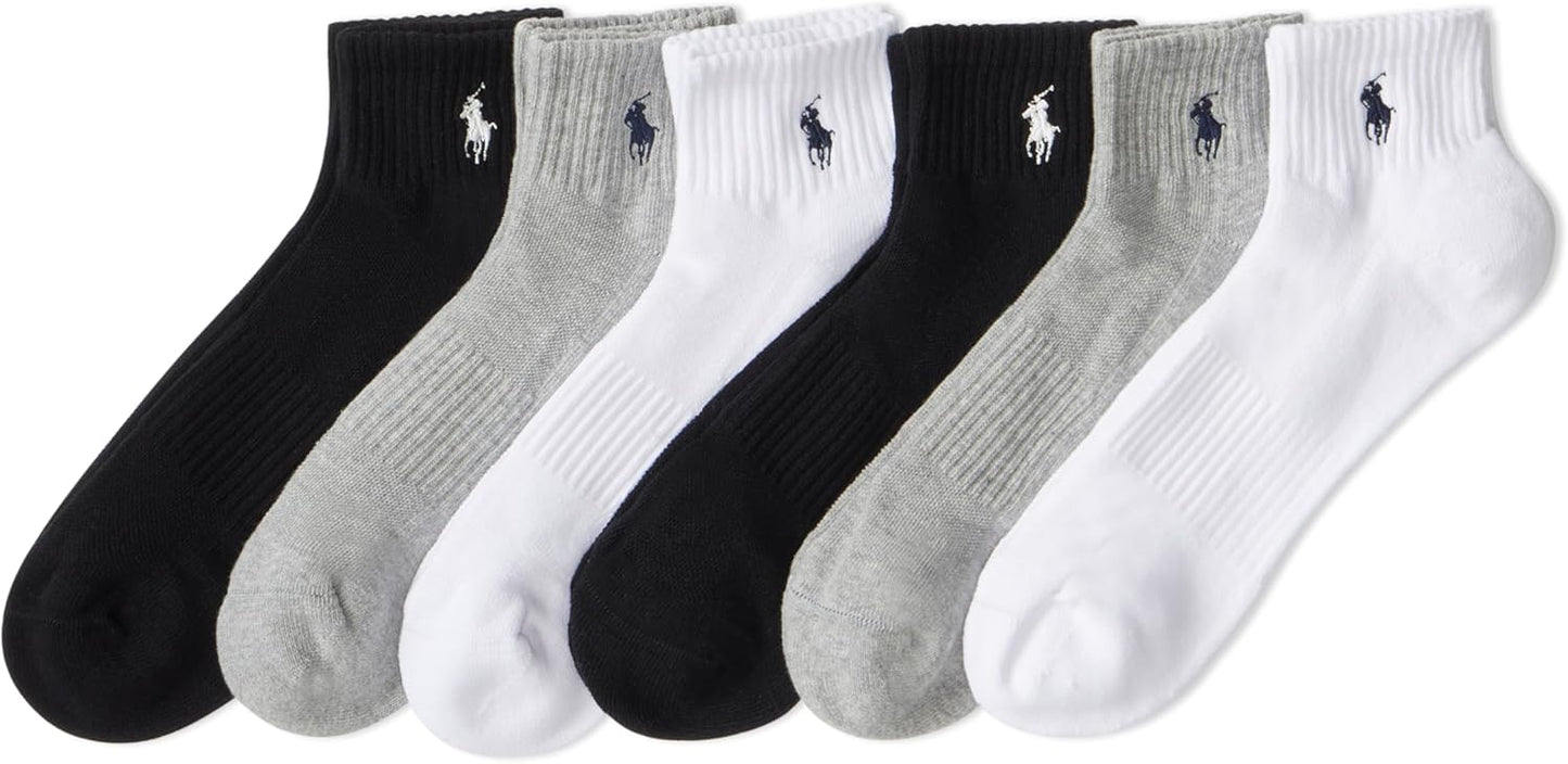 Polo Ralph Lauren Men's Athletic Performance Cotton Ankle Socks