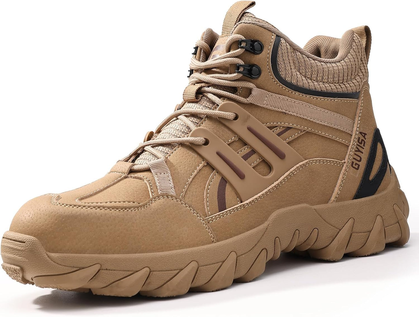 Steel Toe Boots for Men - Breathable High Top Work Shoes