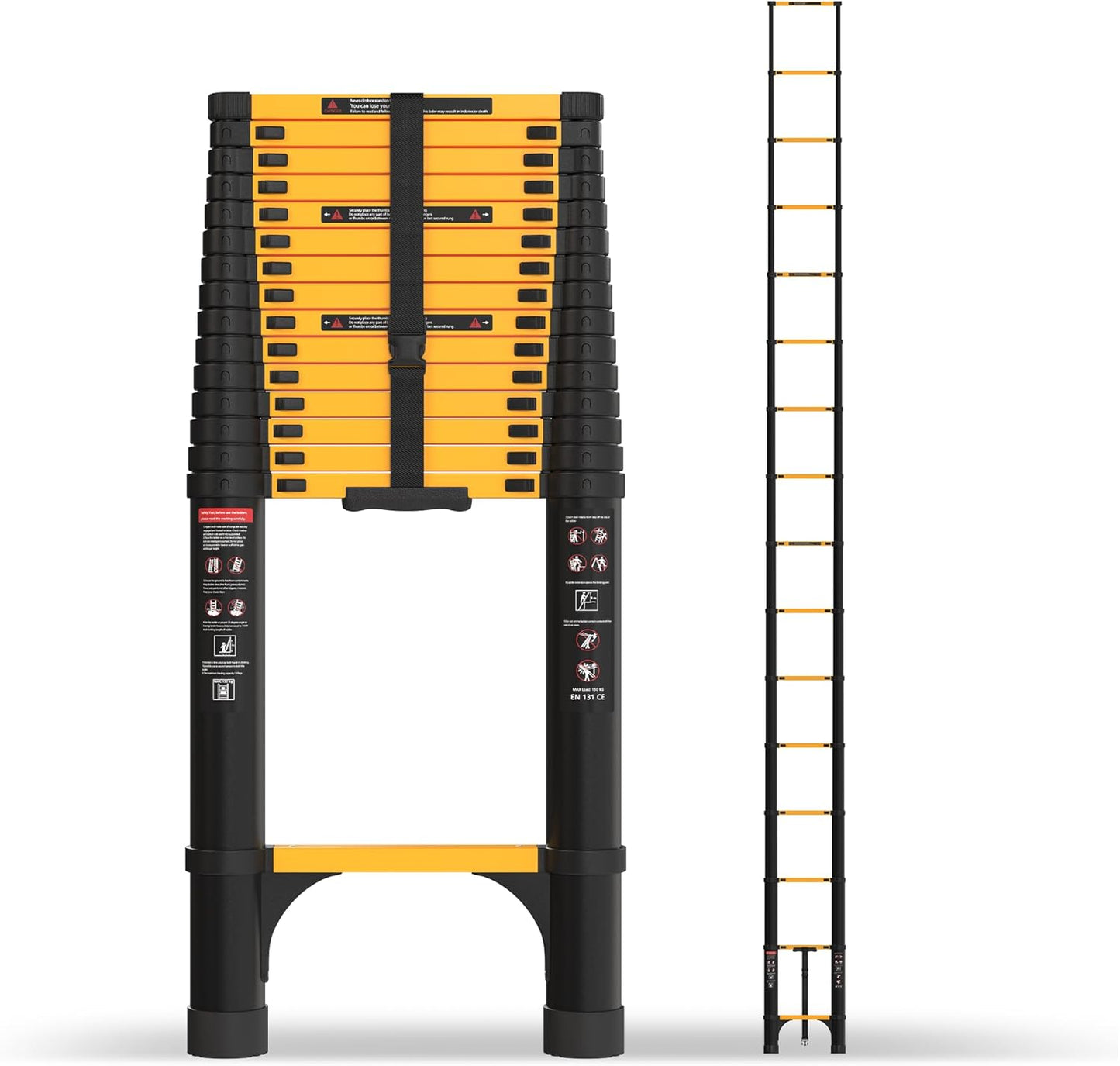 20.3FT Telescoping Ladder for Household and Outdoor Work