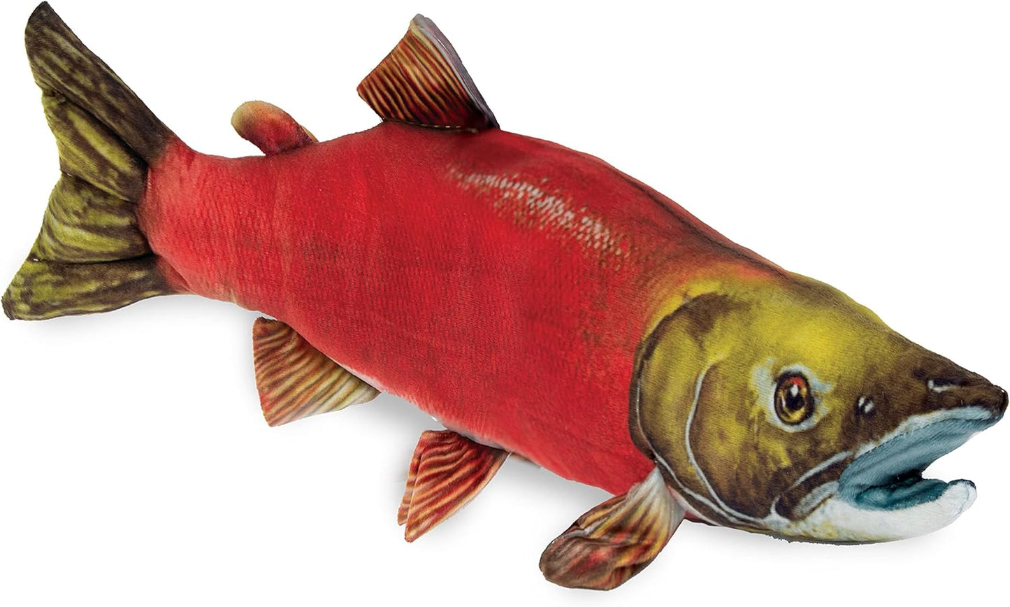 Sockeye Salmon Plush Toy - Perfect Fishing Gift!