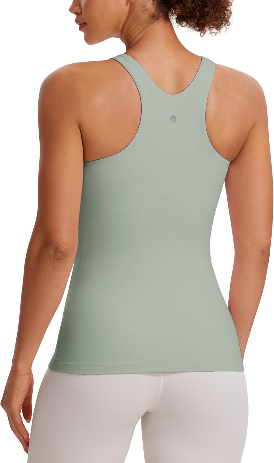 CRZ YOGA Butterluxe High Neck Tank Tops for Women - Soft Comfort
