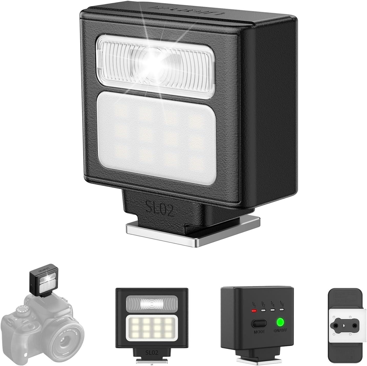 Ultra Bright Mini Flash Speedlite - 6500K Fill Light for SLRs