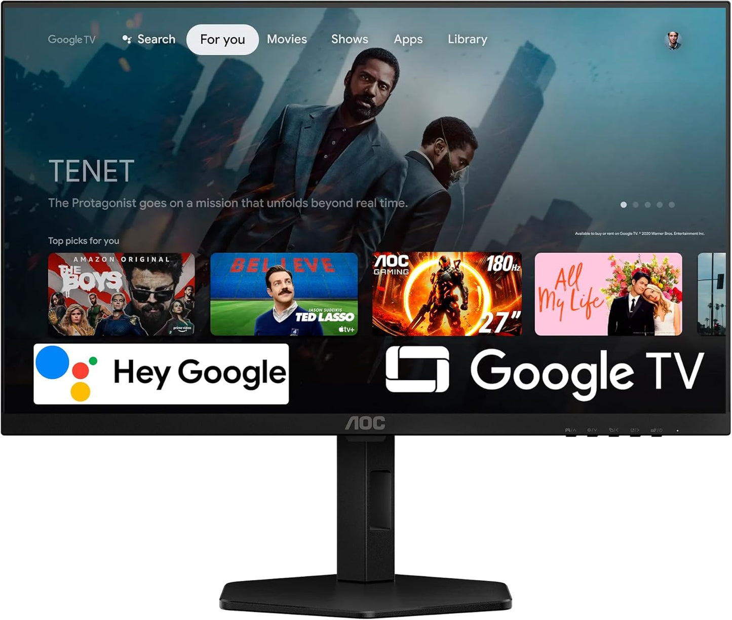 Immerse in Gaming: AOC 27 QHD Monitor Smart+180Hz