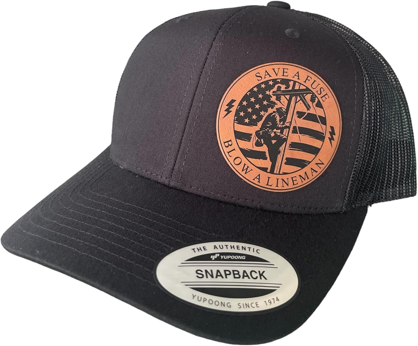 Handmade Lineman Gifts for Men: Funny Trucker Hat for Dads