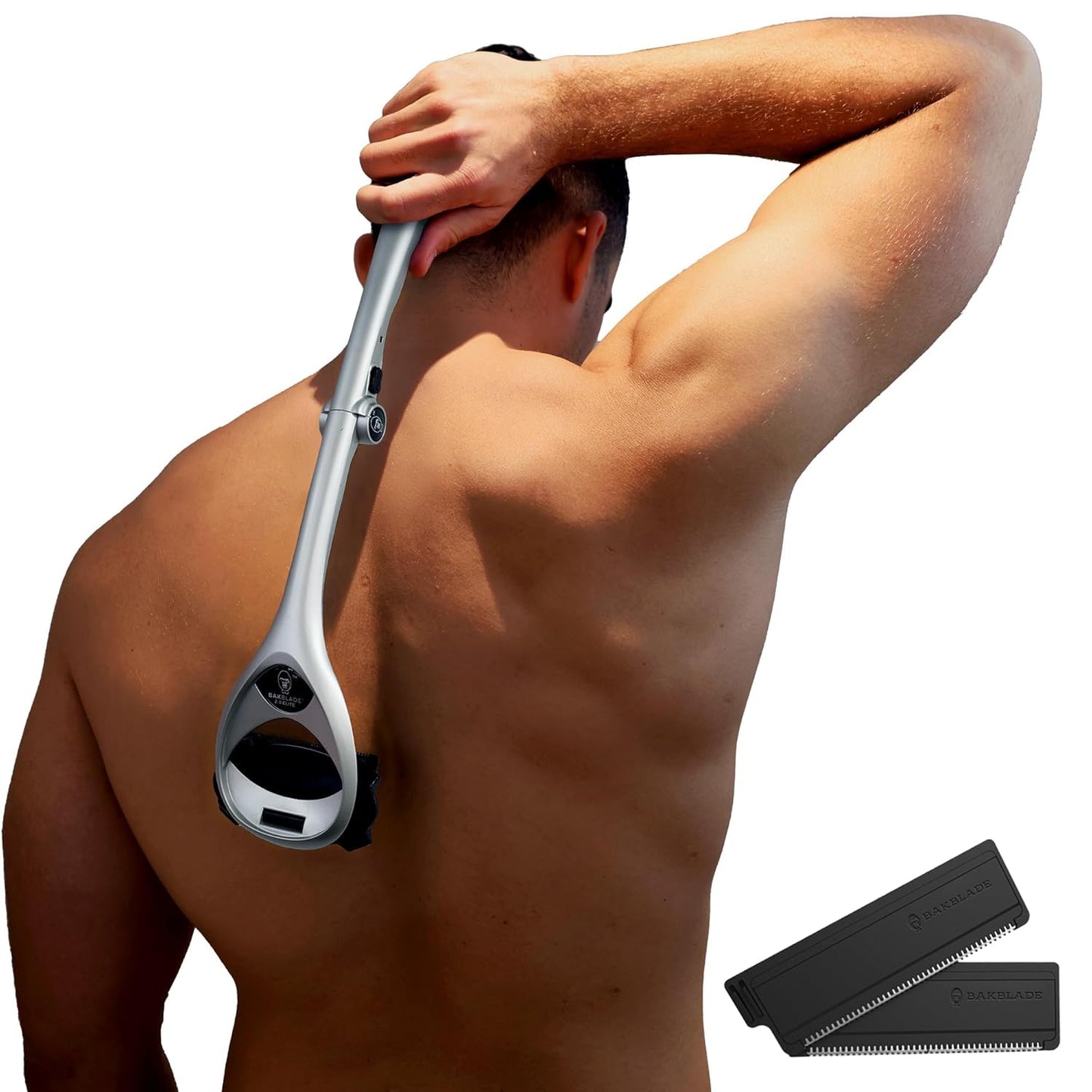 Bakblade 2.0 SilverBak Back Shaver: Effortless Grooming Tool