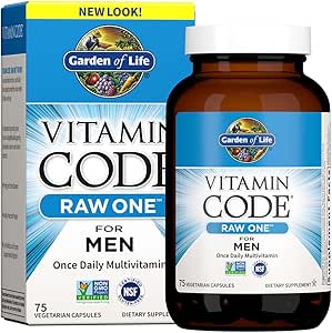 Garden of Life Multivitamin for Men - Once Daily Nutrition