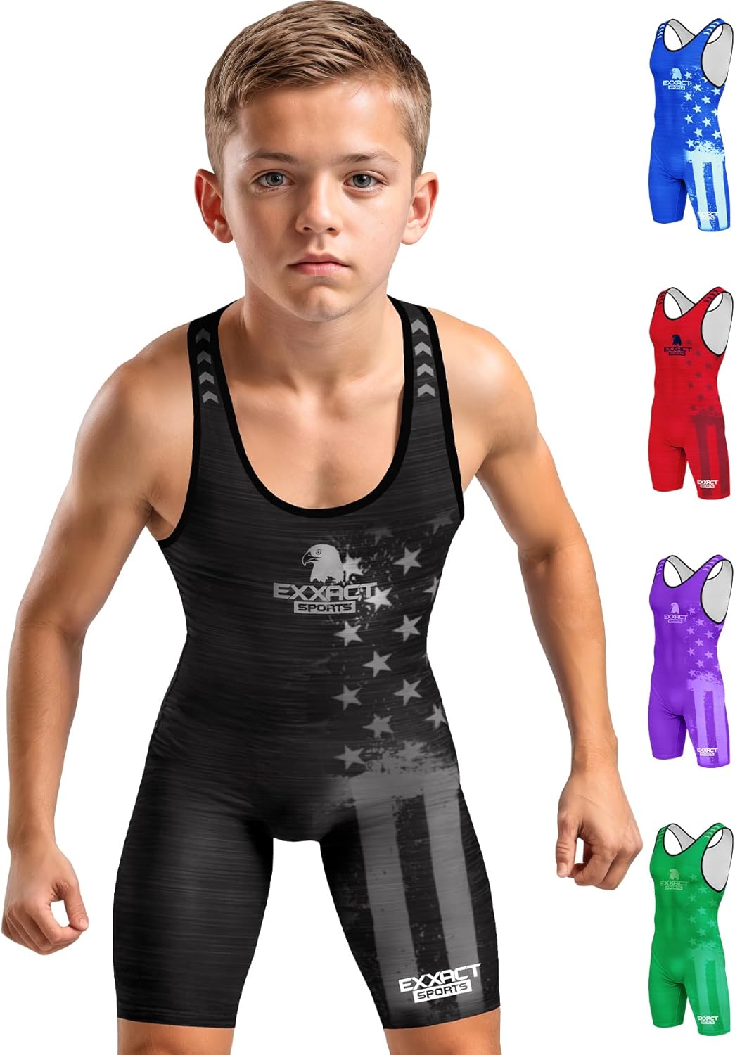 Exxact Sports Youth Wrestling Singlet for Boys - Premium Quality