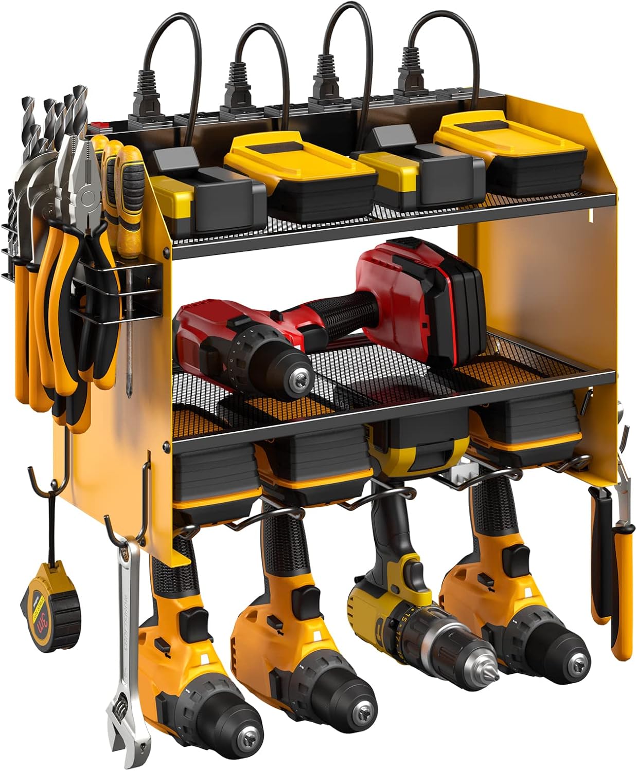 CCCEI Power Tool Organizer: Garage Charging Station