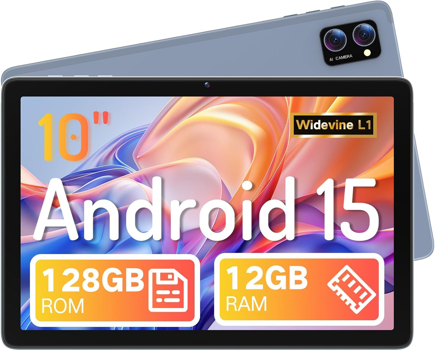 Android 15 Tablet with 12GB RAM and 128GB Storage for All