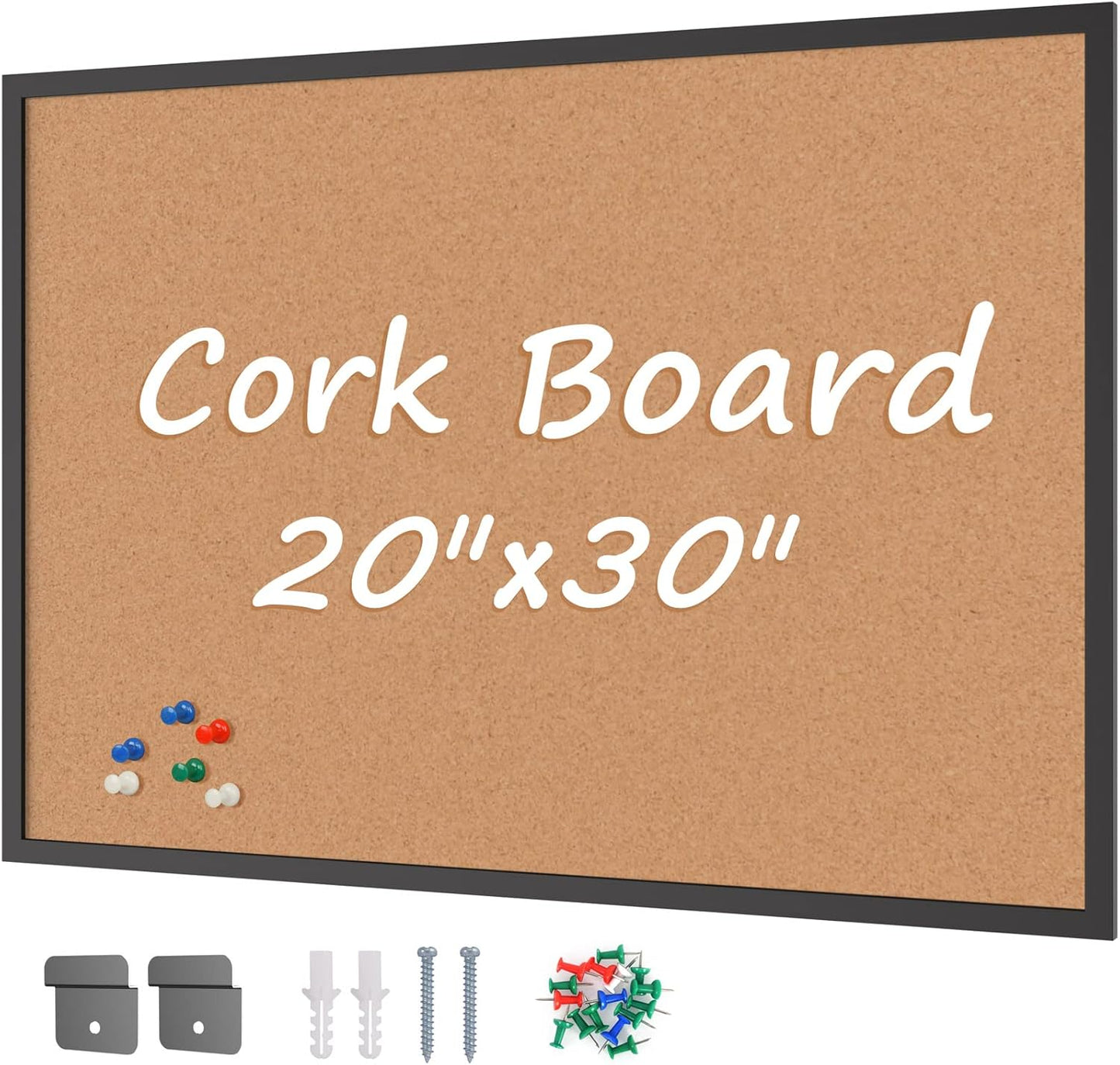 Board2by Cork Board Bulletin Board for Home Office Use